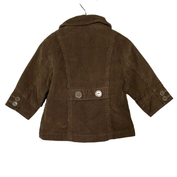Joe Fresh Brown Corduroy Double-Breasted Jacket size 6-12 Months - Picture 4 of 9